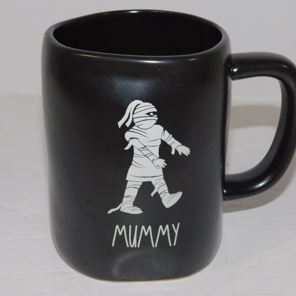 Rae Dunn Black White MUMMY Halloween Wrapped Monster Mug - Picture 7 of 7